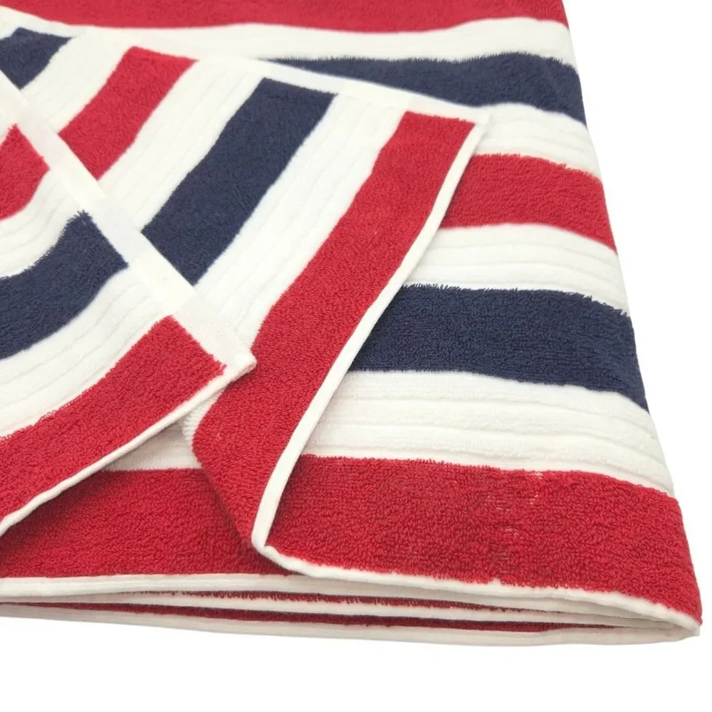 Rachel Zoe Americana Striped Oversized Beach Towel 40x70 Pool Resort
